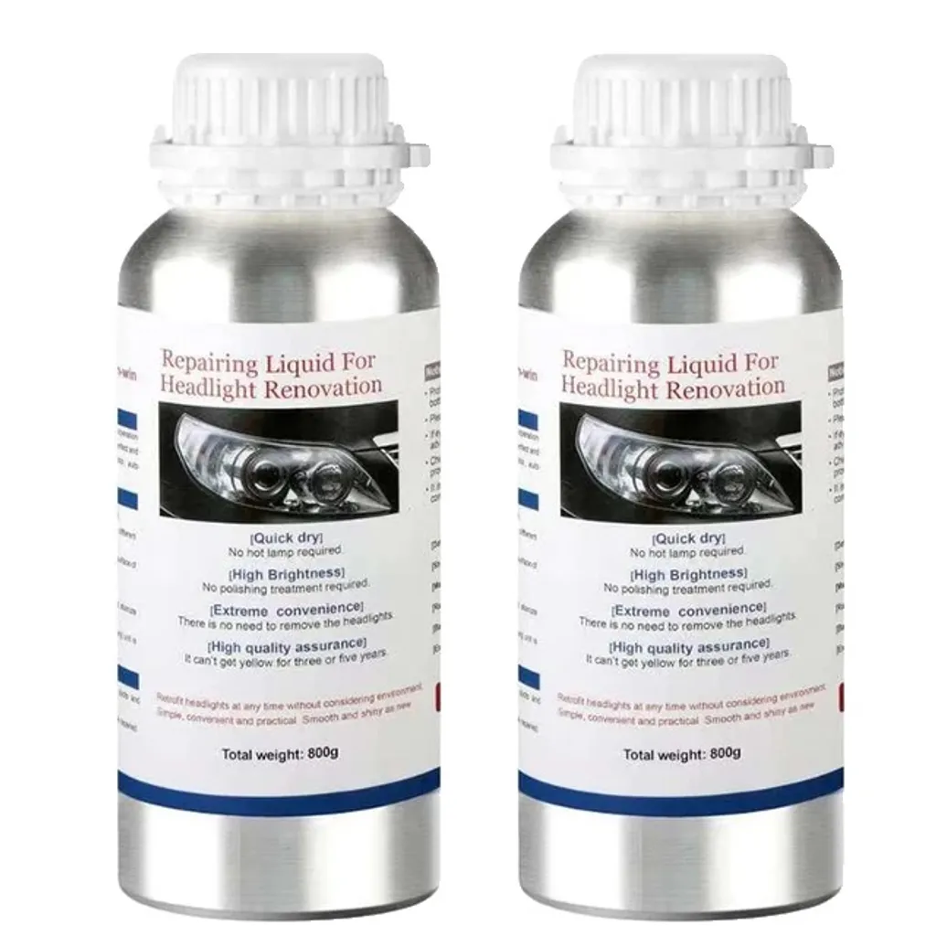 Liquide de réparation phares 800g x2 pour polissage et polymérisation