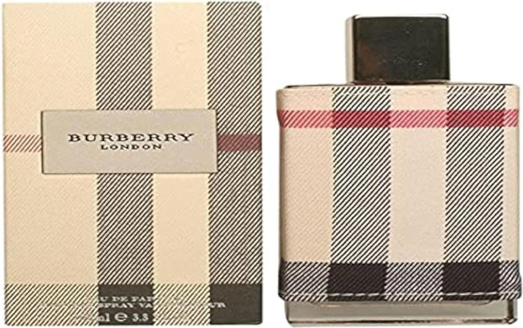 A box and bottle of Burberry London for Women perfume.