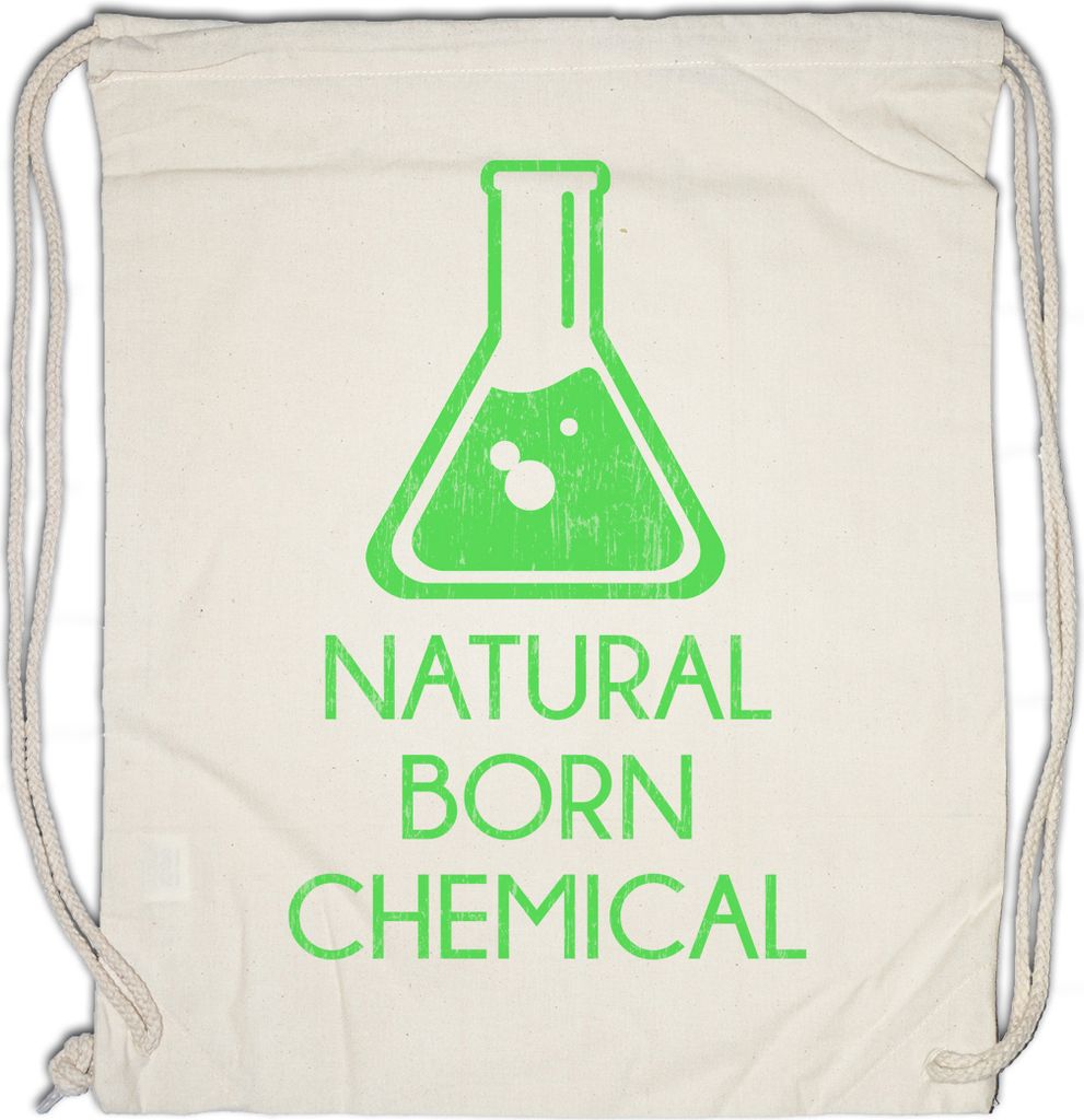 Urban Backwoods Natural Born Chemical, Turnbeutel, Farbe: Beige