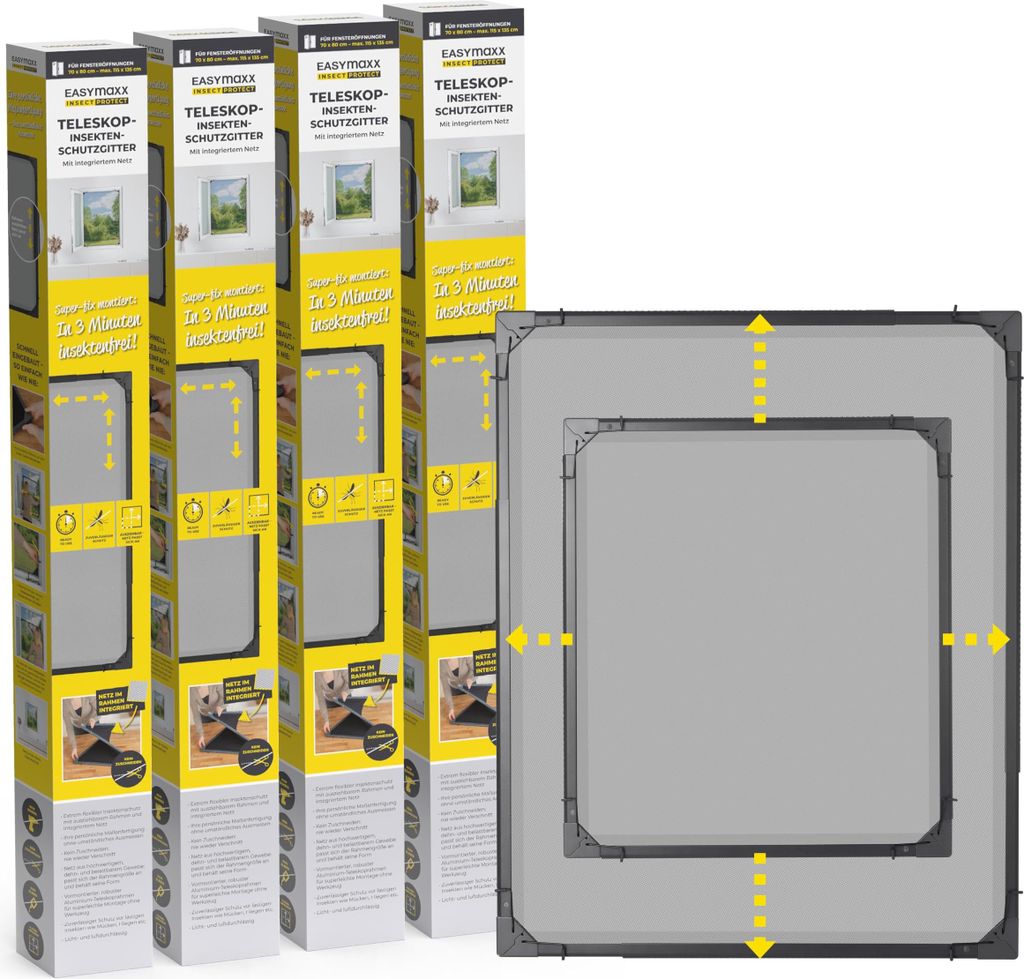 EASYmaxx Insect Protect - Moustiquaire télescopique - Image du produit 