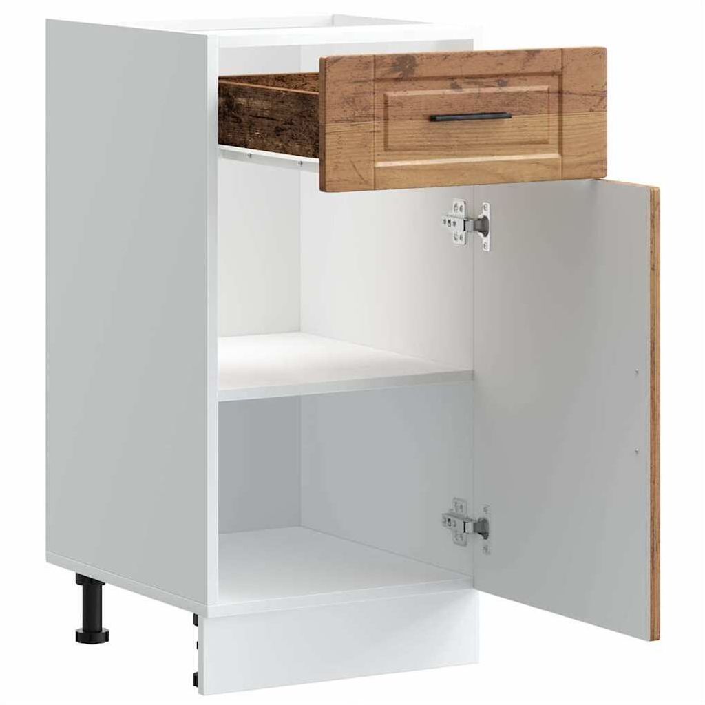 "im Sonderangebot"Küchenunterschrank/Sideboard Küche Moderne Design - CLORIS - Buffetschrank - Porto Altholz-Optik Holzwerkstoff - DEMöbel2831978