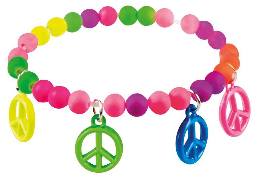 Armband Hippie Peace bunt Produktbild 