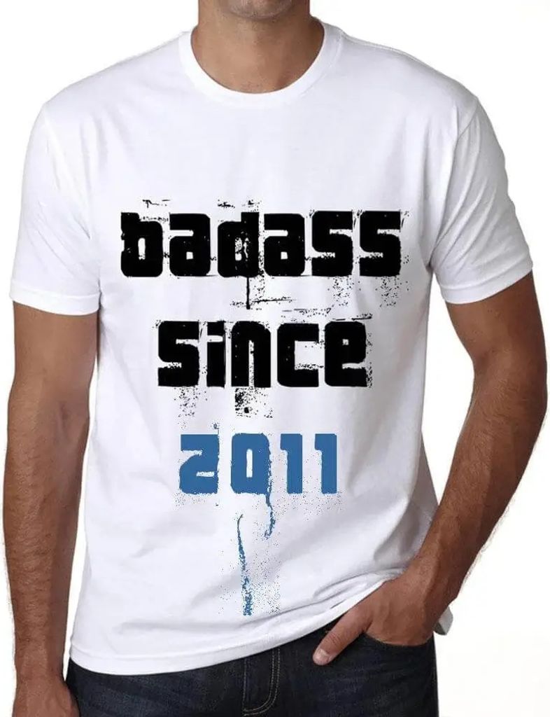 Herren Grafik T-Shirt Knallhart seit 2011 – Badass Since 2011 – Geschenk 13. Geburtstag Jahrestag 13 Jahre Jubiläum 13 Jährige Mann Jahrgang ...