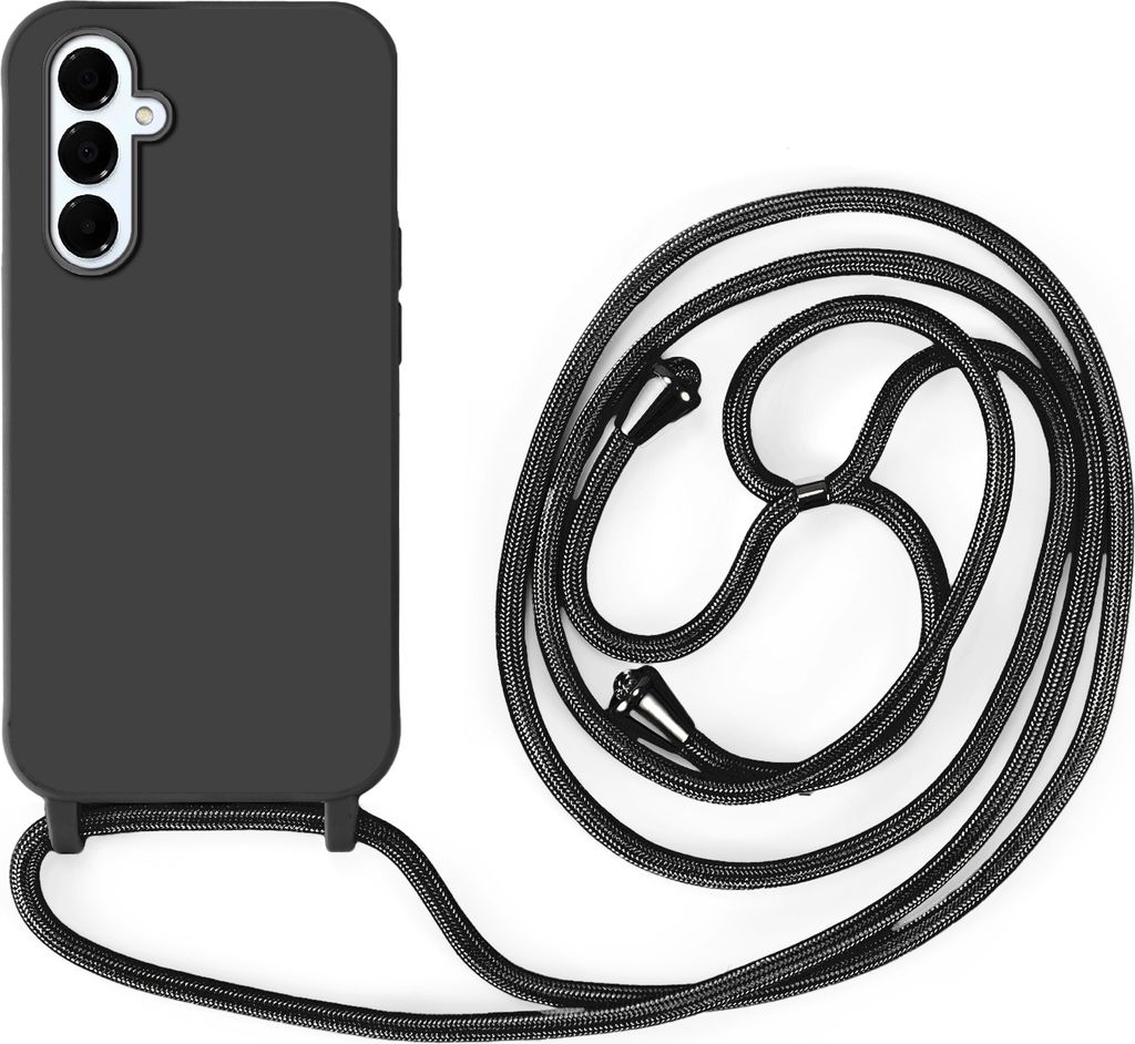Handykette für Samsung Hanyhülle mit Band Hülle mit Kodel Smartphone Halskette Galaxy A16 in Schwarz