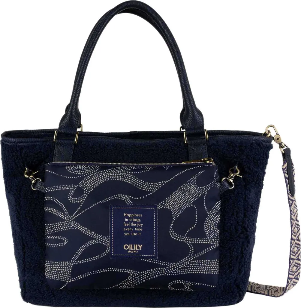 Borsa Oilily Night Sky Haki: Tracolla Blu Scuro per Donna Creativa