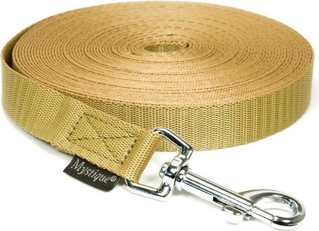 Mystique Nylon Schleppleine 20mm beige 30m mit HS
