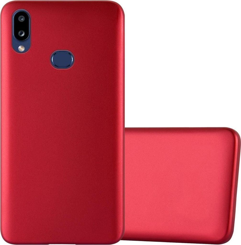 Cadorabo Schutzhülle für Samsung Galaxy A10s / M01s Hülle in Rot Handyhülle TPU Silikon Etui Cover Case