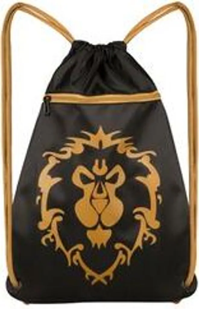 Sacchetto WoW Alleanza: Zaino Minimalista con Stemma Leone Oro