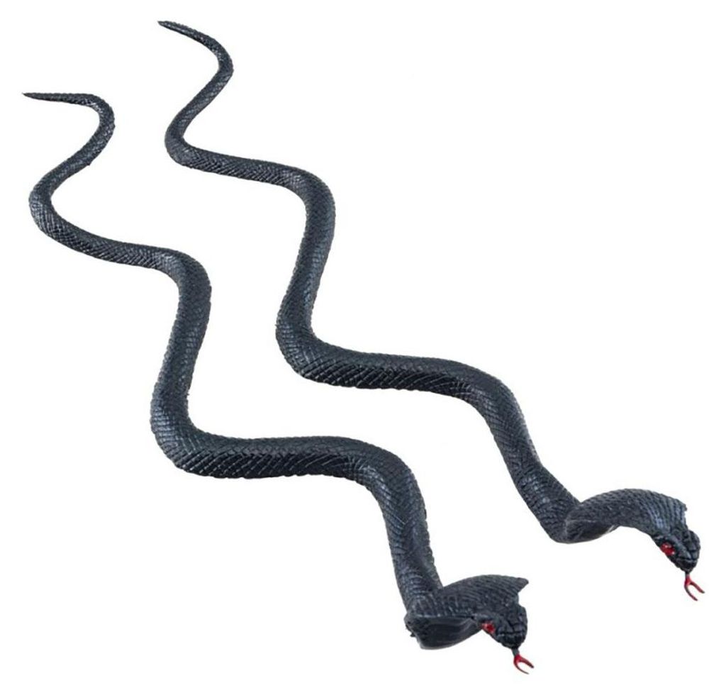 2er Set schwarze Dekofiguren für Halloween und Horror-Partys, 35 cm lang