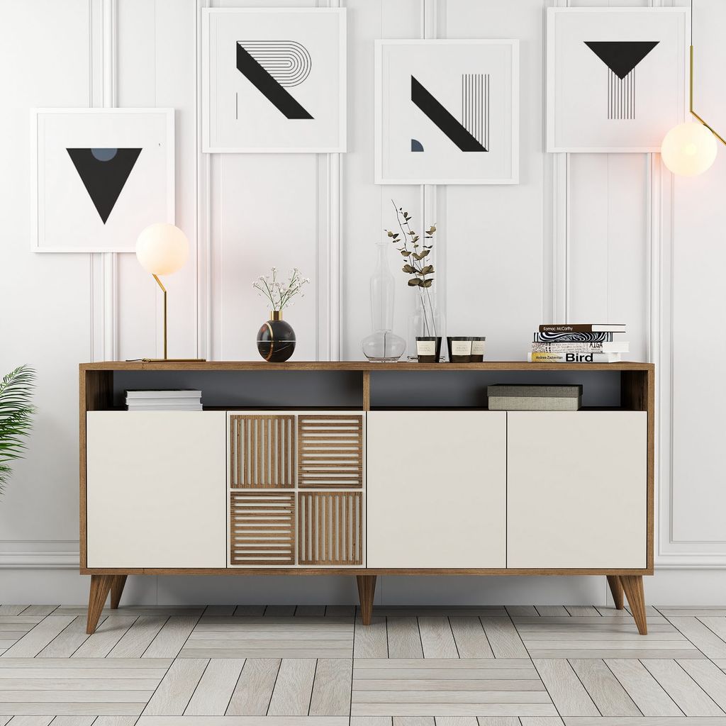 Skye Decor, Milan 160 - Walnut, Cream, Konsole, Nussbaum, Produktbild 