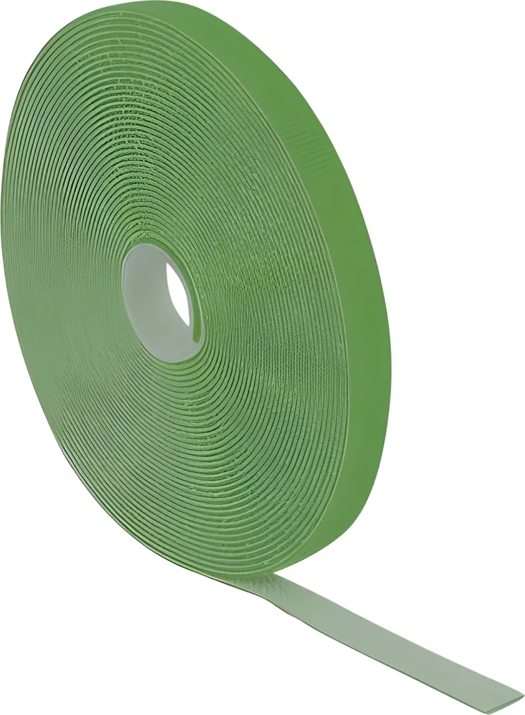 Delock Fascette Velcro Verde 10m x 13mm: Rotolo Tagliabile per Cablaggio - 1