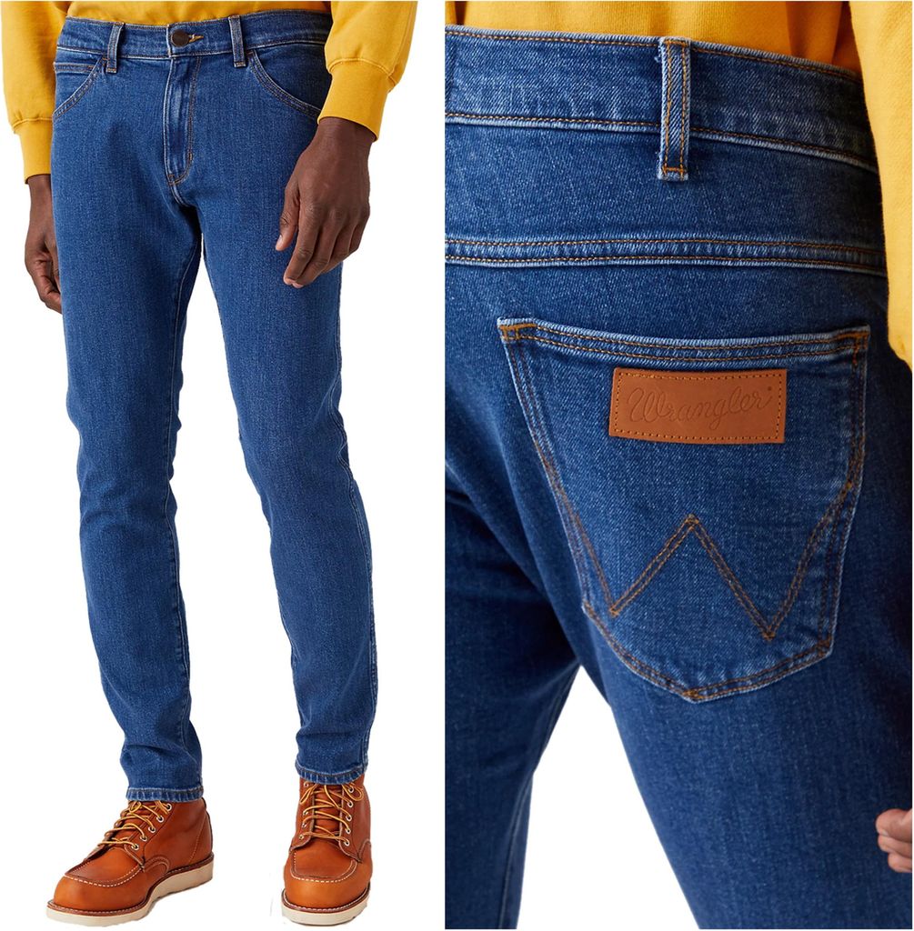 WRANGLER, Herren Jeanshosen, Skinny fit, BRYSON, W31 L34, Blau, Jeans, baggyjeans, buggy