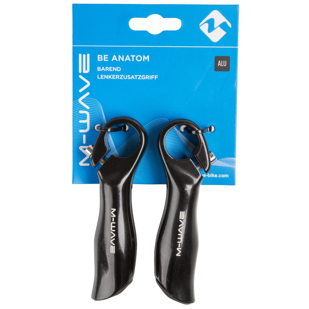 M-WAVE Lenkerzusatzgriff BE ANATOM Aluminium schwarz. Produktbild 