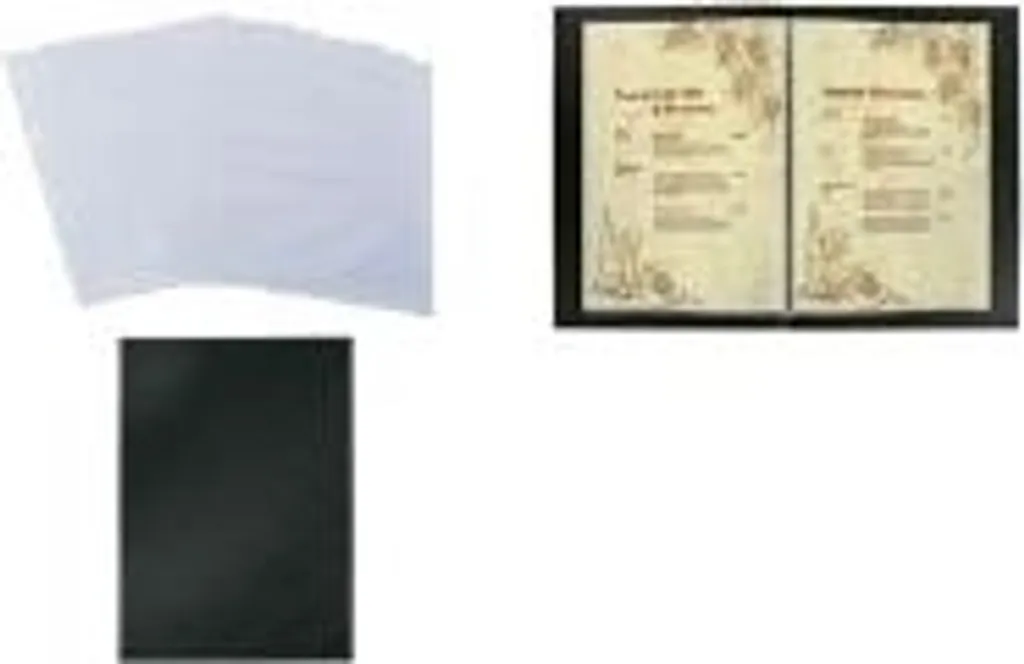 Pochette de rechange antireflet et robuste pour menu à vis Sigel A4