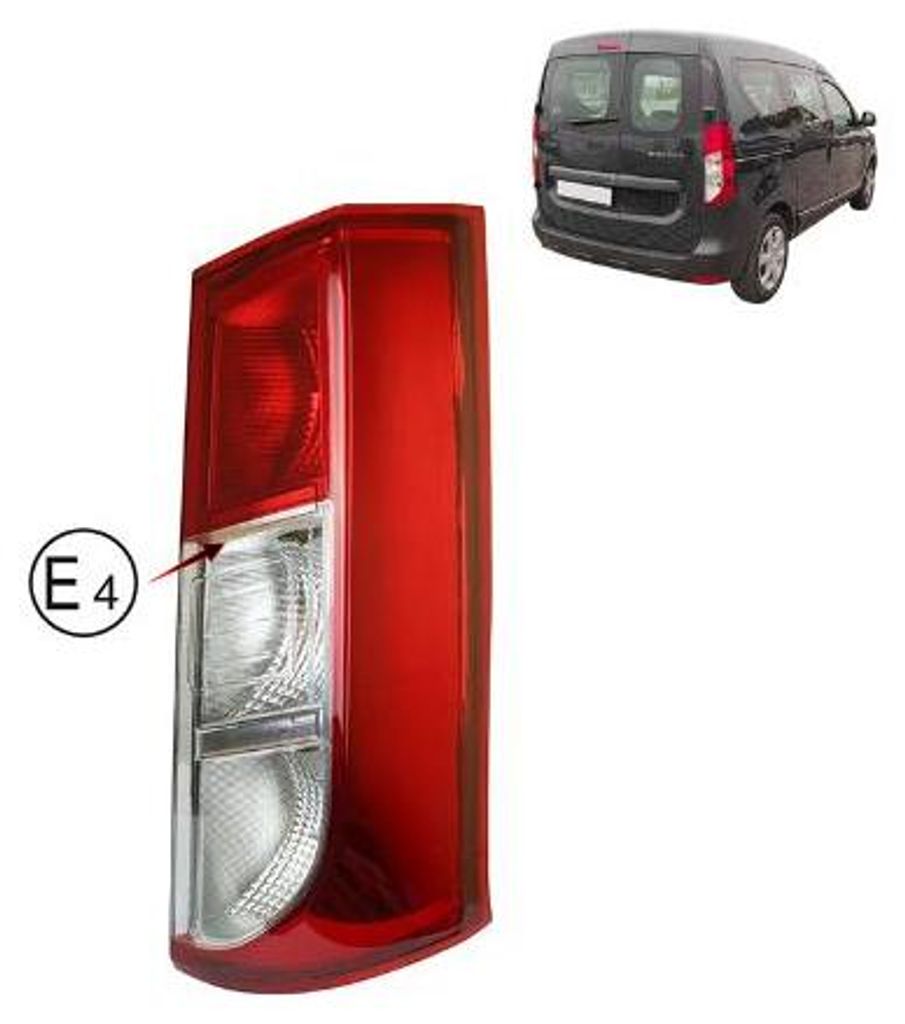 Feu arrière Dacia Dokker 2012 et modèles ultérieurs, côté Image du produit 