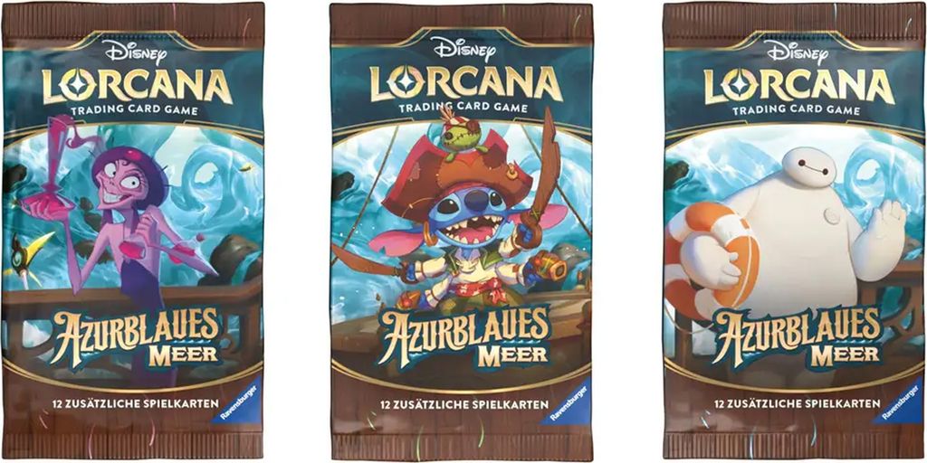 Disney Lorcana Trading Card Game: Azurblaues Meer - Booster (Deutsch)