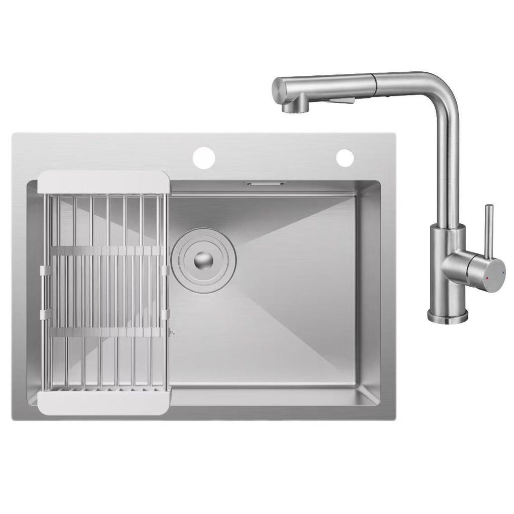 Cecipa MAX Spülbecken Edelstahl 60x45 Set, handgefertigte Produktbild 