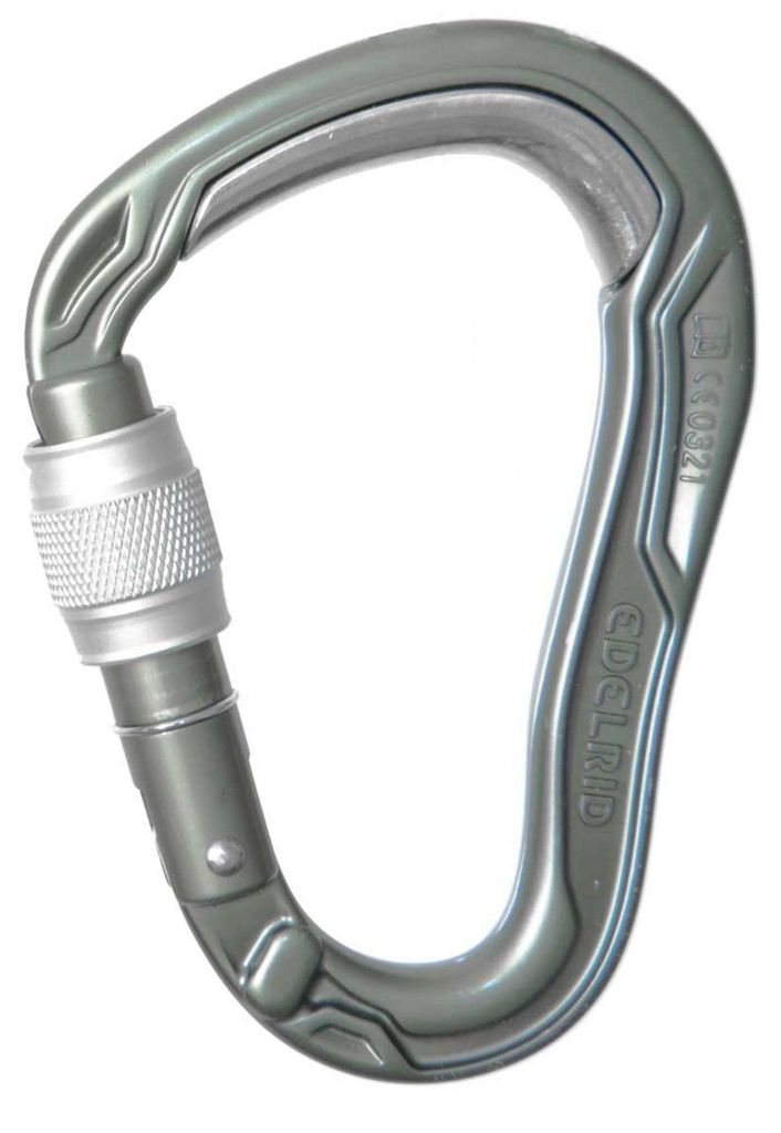 EDELRID HMS Bulletproof Screw - Verschlusskarabiner - slate slate