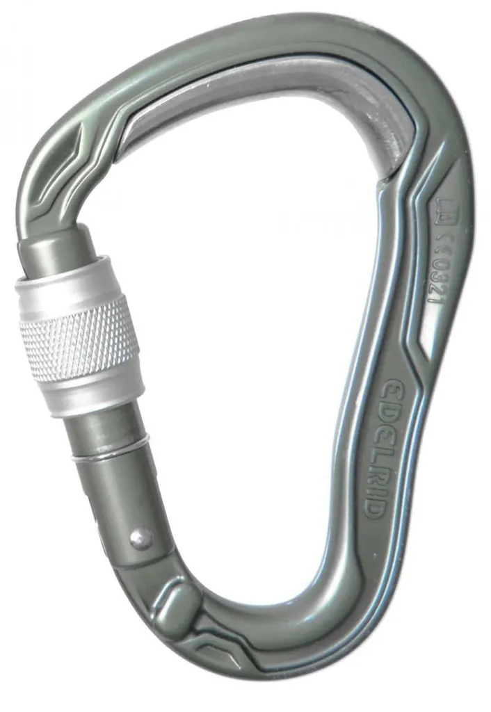 Petit mousqueton HMS Bulletproof Screw Edelrid - Renfort acier durable
