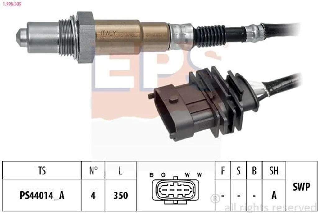 Sonde Lambda Haute Précision pour Opel Corsa 1.0 - Modèles 2009 et +