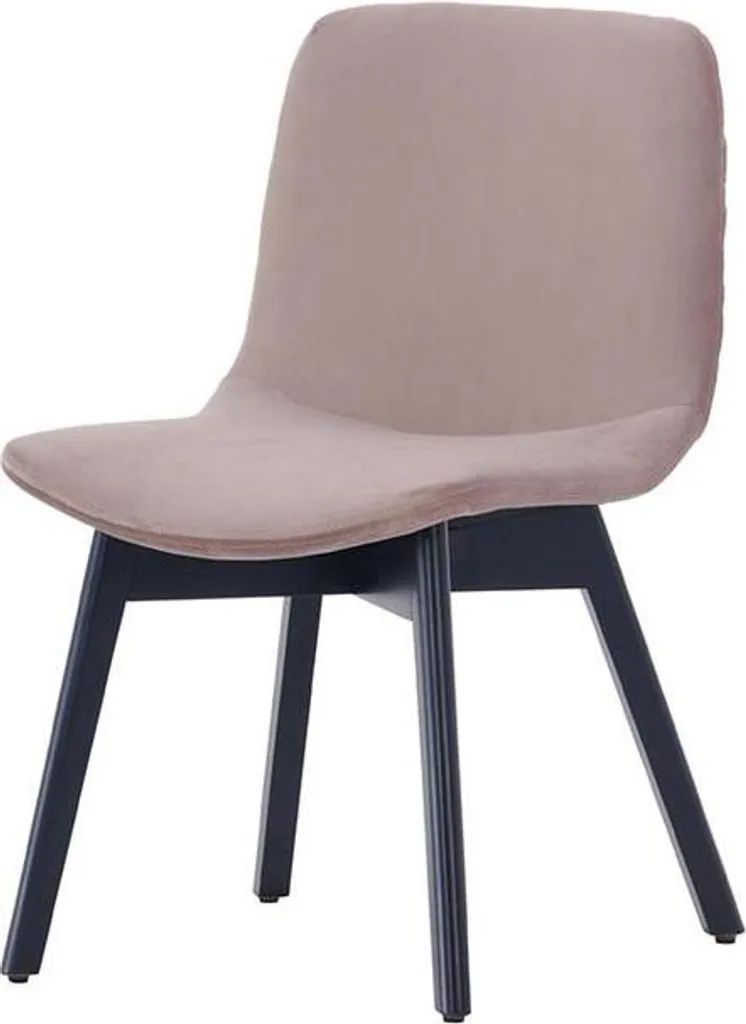 Chaise Felton buk-Velluto 14-Noir : Siège Design en Velours Noir Chic