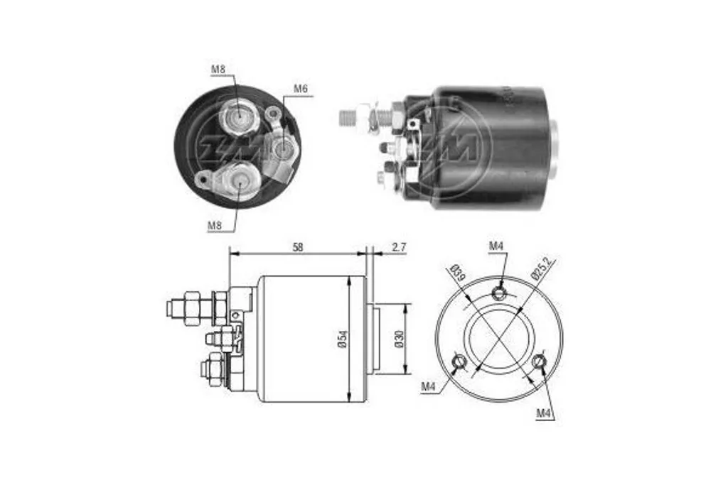Ricambio ERA ZM590 Solenoide Motorino Avviamento Mercedes Benz