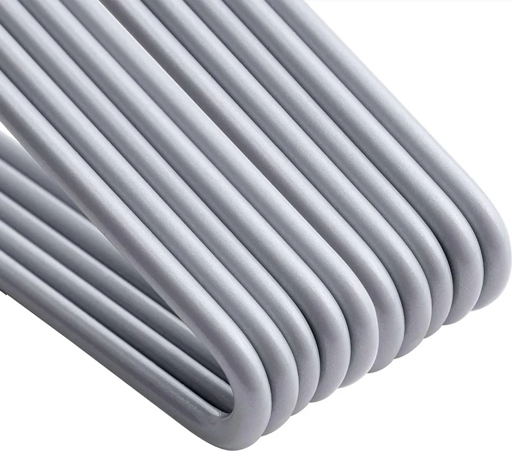 Kit Primo Arredo: 20 Appendiabiti Grigi Salvaspazio per Nuova Casa - 5