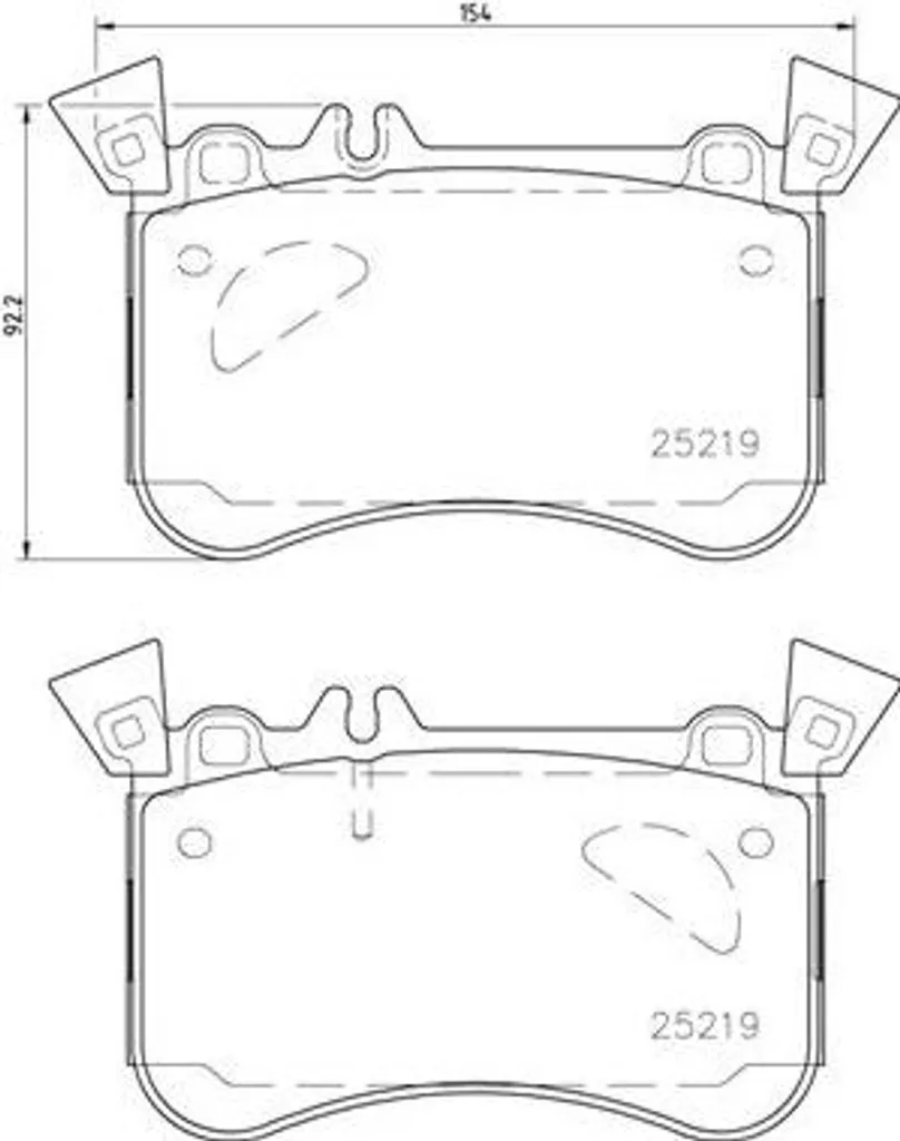 Jeu de Plaquettes de Frein Brembo P 50 121 Idéal pour Mercedes Classe A CLA