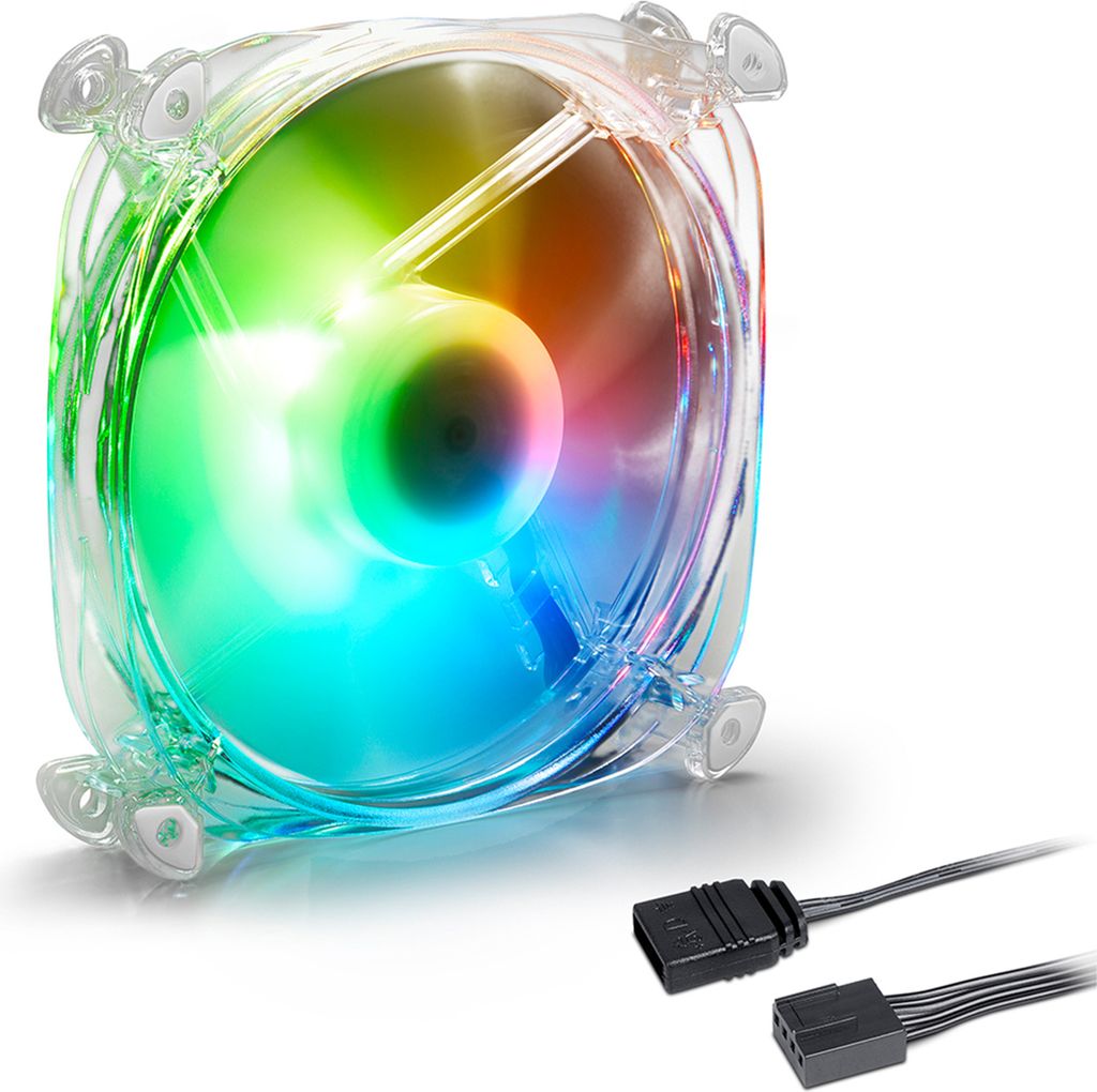 SHARK Disc PWM RGB Fan (transparent, 120 mm)