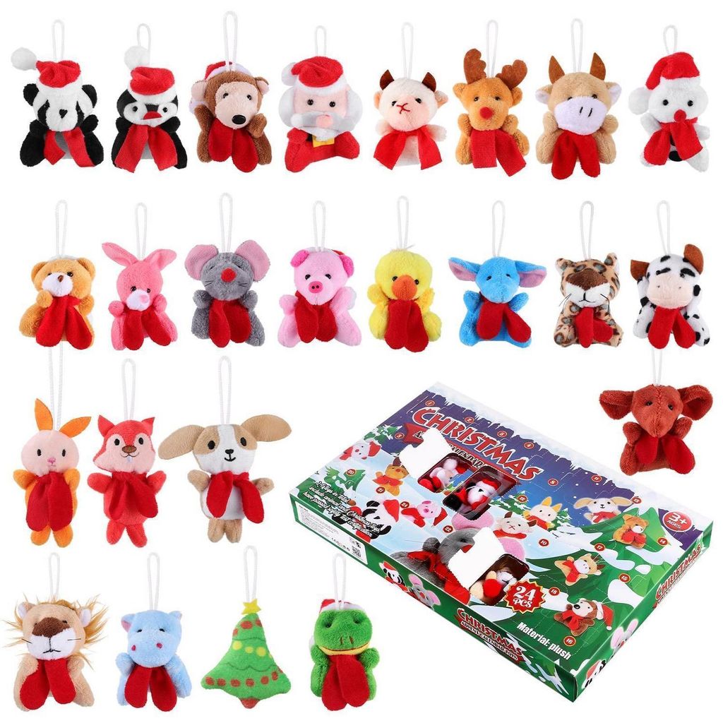 Calendrier de l'Avent 2026 avec 24 mini peluches pour Image du produit 