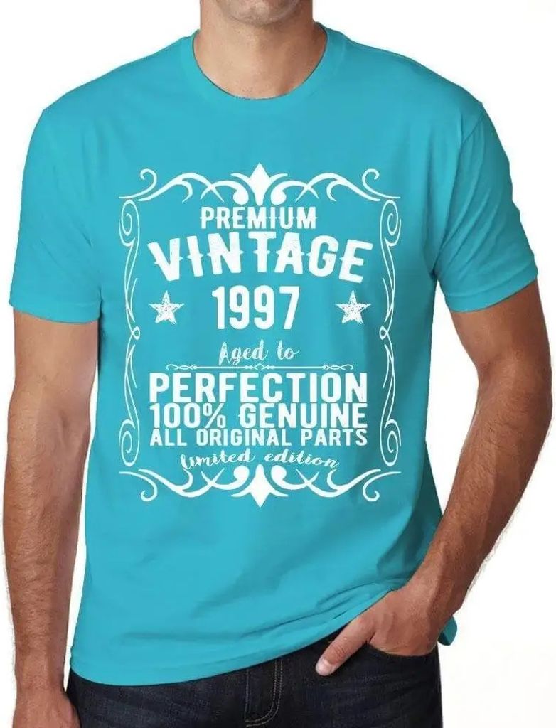 Herren Grafik T-Shirt Alle Originalteile bis zur Perfektion gealtert 1997 – All Original Parts Aged to Perfection 1997 – Geschenk 27. Geburtstag