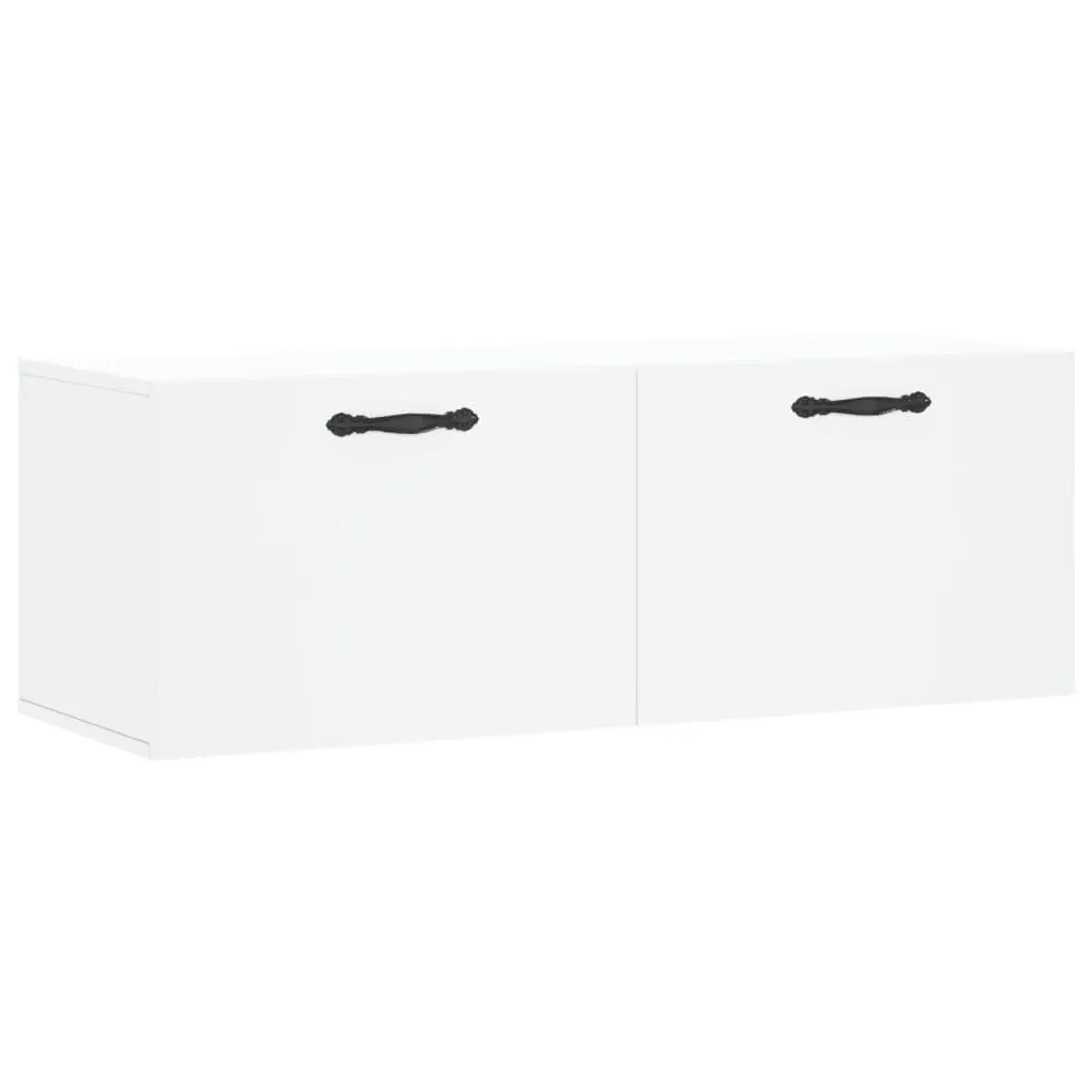 SYFAX™ Mobile a Parete Bianco 100x36,5x35 cm in Legno Multistrato