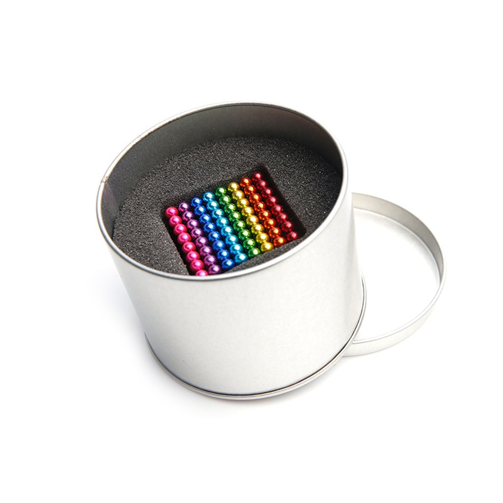 512 Stück Neodym Kugeln-Magnet 5 mm Ø Regenbogen - Puzzle Produktbild 2