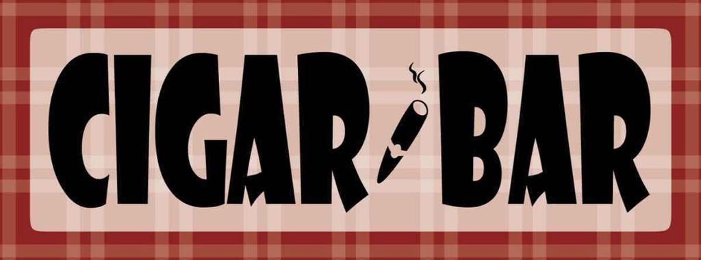vianmo Holzschild 10x27 cm Cigar Bar Geburtstag Feiern Party