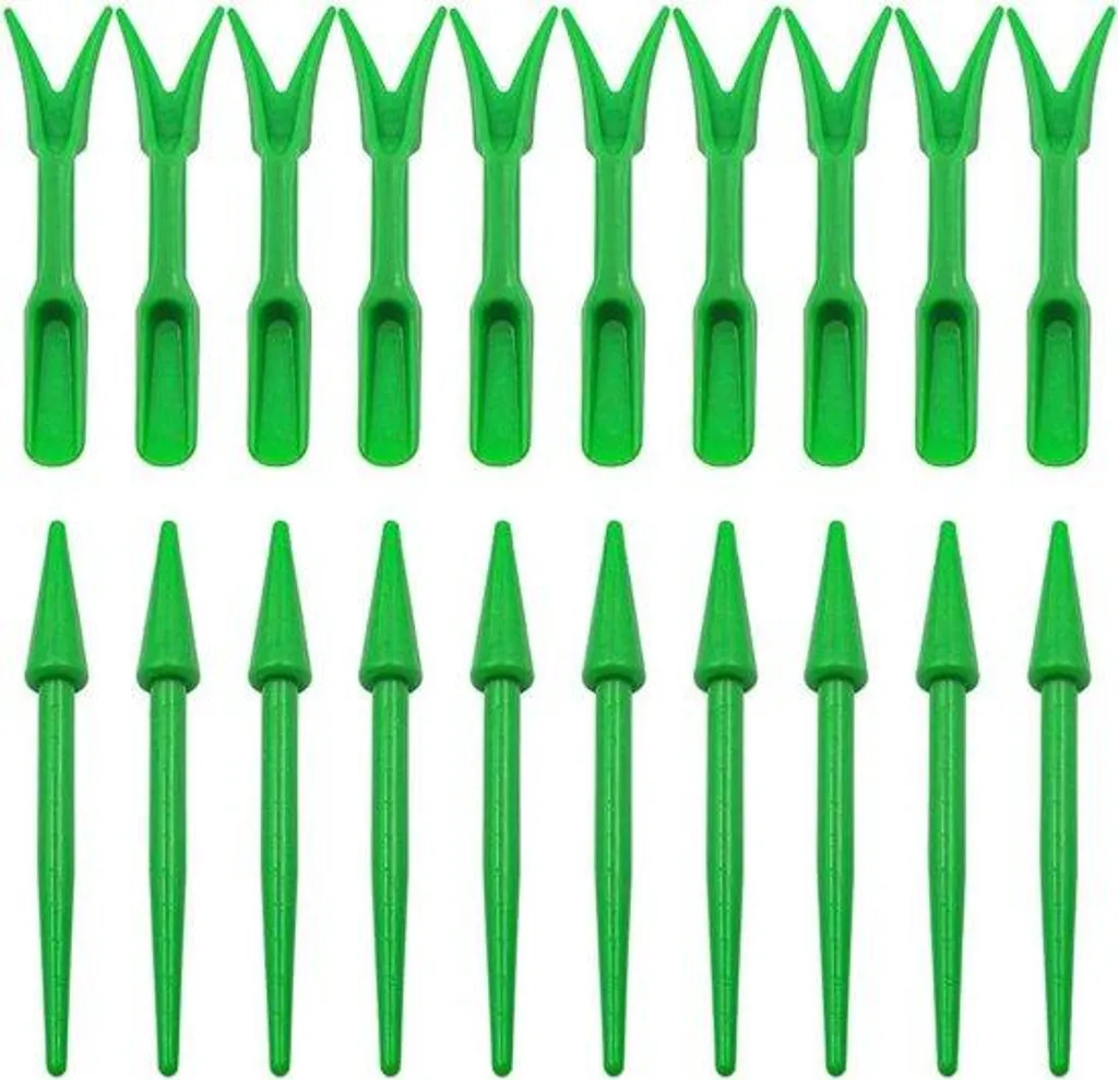 Petit kit de plantation avec perforateurs et pots en plastique - 12 pcs