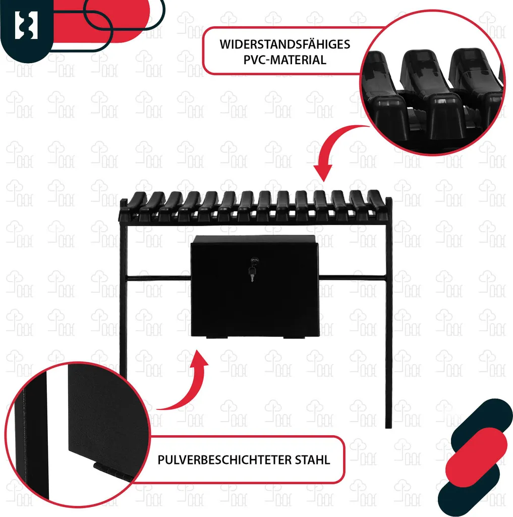 Banc Extérieur Résistant aux Intempéries avec Coffre Intégré 75 cm - 5