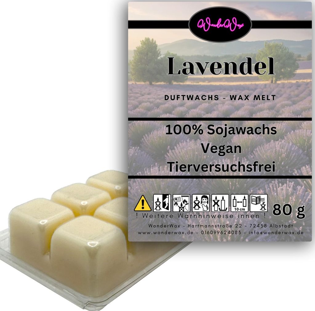 WonderWax Duftwachs Wax Melts für Duftlampe, 6 Würfel Duftmelt Wachsmelt Sojawachs Duftwachs Würfel für Raumdüfte, Wachs Duftöl Winter Indoor...