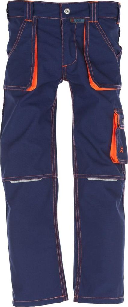 Planam Junior Bundhose marine/orange 158/164 Image du produit 