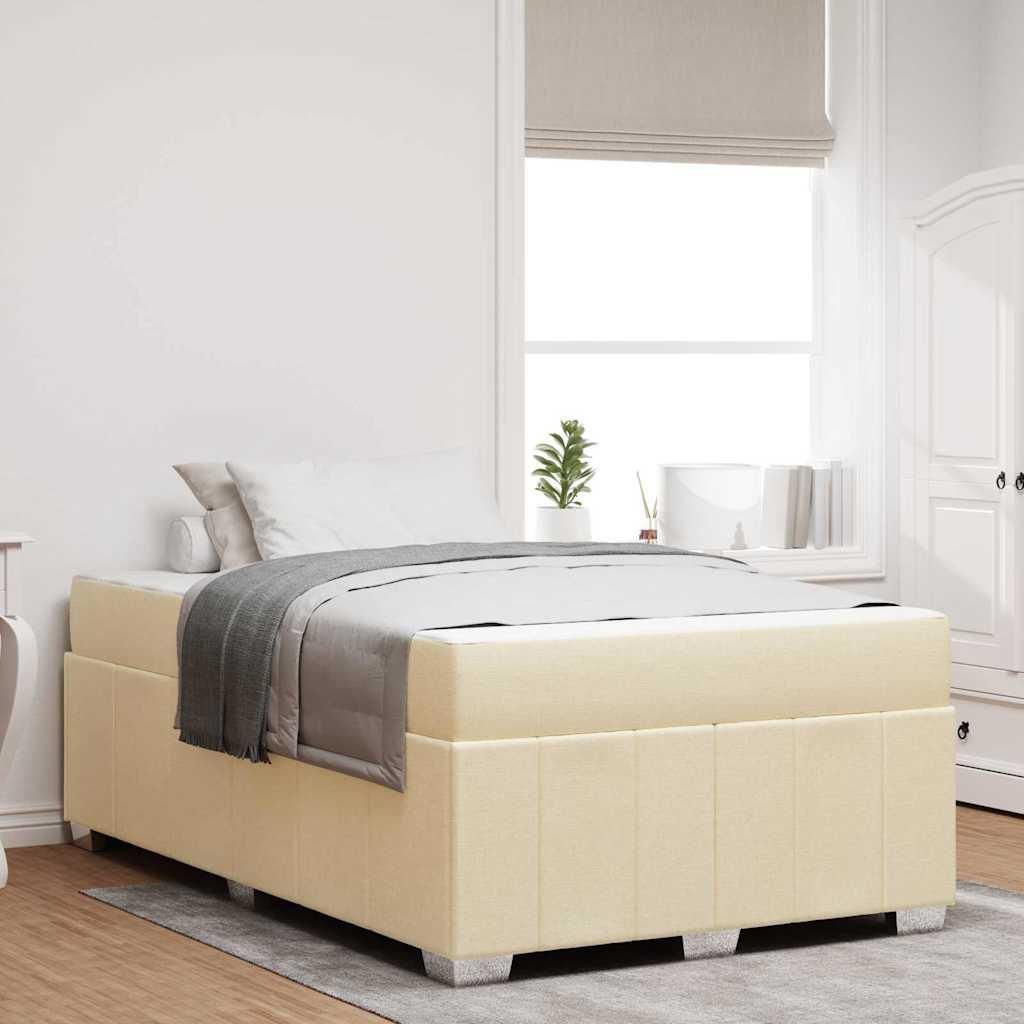 Möbel Bettgestell Creme 120 x 200 cm Stoff - Klassische Betten 3398284