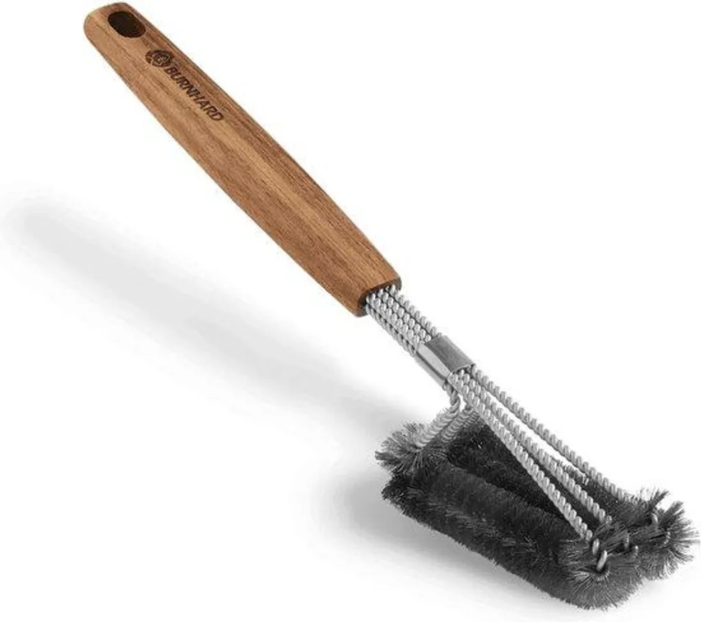 Accessoires barbecue inox et bois - Manche extra-long de 48cm sécurité