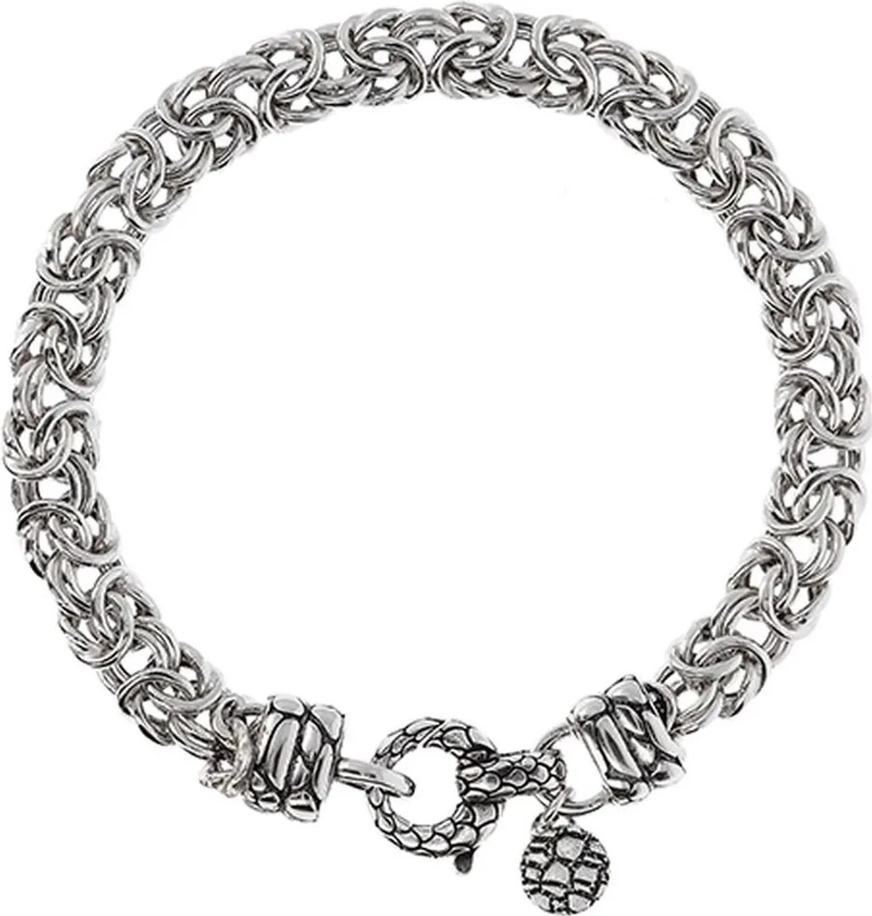 Bracelet Albert M. WSOX00333.S Argent Vieilli et Design Texturé