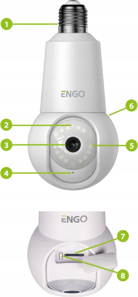 Sanitas ENGO ECAM-E27: La Smart Camera 4MP che Arreda e Protegge - 3