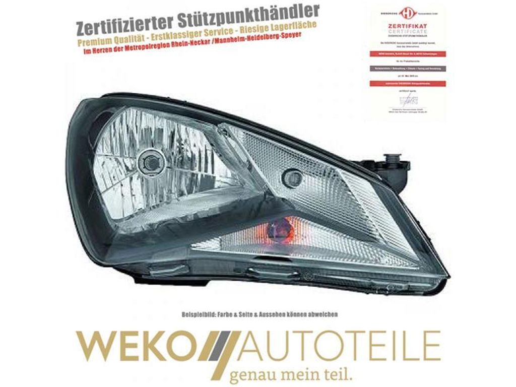Scheinwerfer rechts DIEDERICHS 7451980 für SEAT