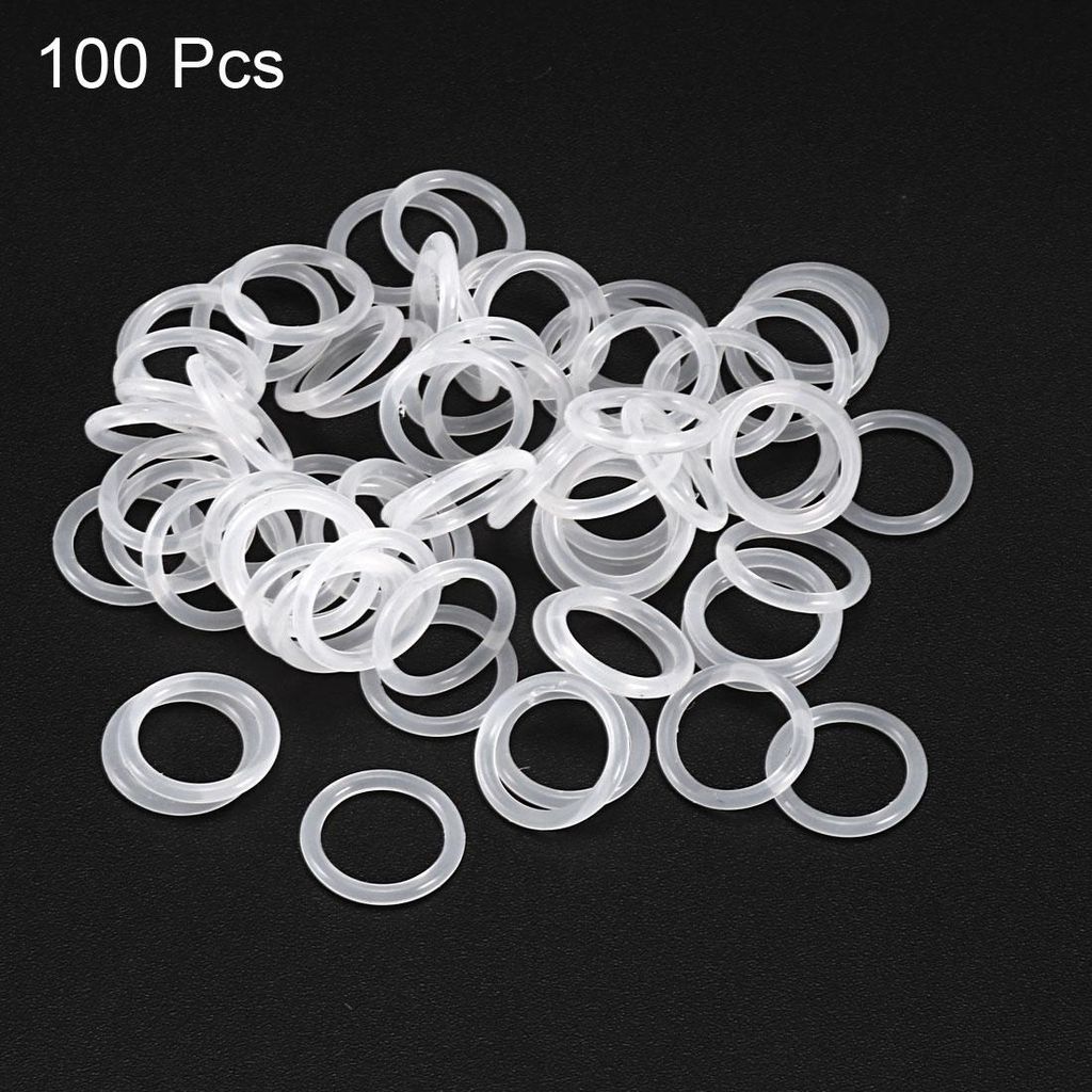 100 Stk. Silikon O-Ringe VMQ Dichtung 12mm AD 8mm ID 1,5mm Breite Wei?