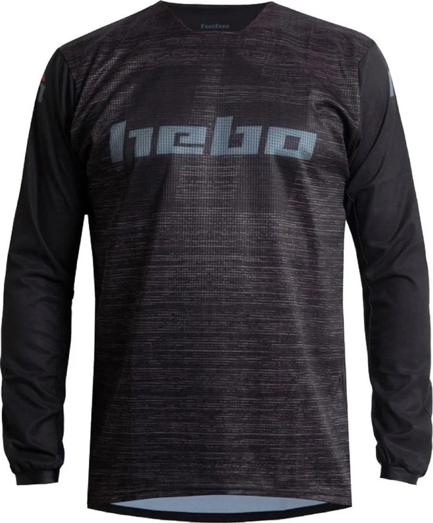 T-shirt Hebo Scratch Noir L respirant manches longues pour le Sport