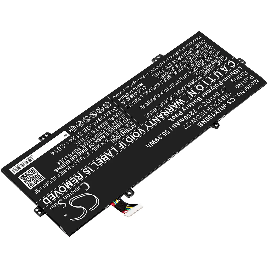 Batteria TECHTEK per Huawei MateBook X Pro 2020 MACH-W19L VLT-W60 55Wh
