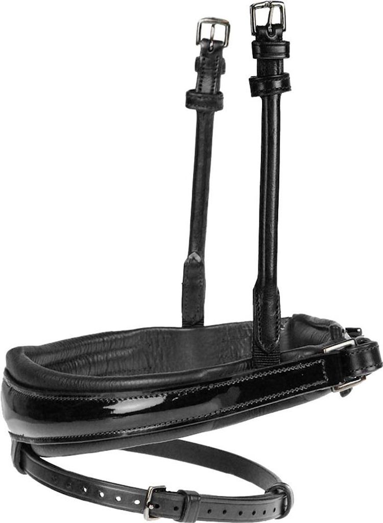 PS of Sweden Nasenriemen GP Lack Schwarz/ Schwarz unterlegt Full