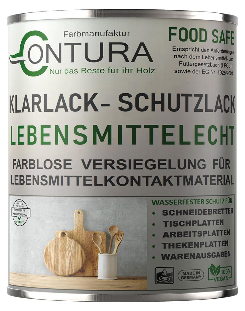 Contura Klarlack lebensmittelecht Hartlack Food Safe Produktbild 
