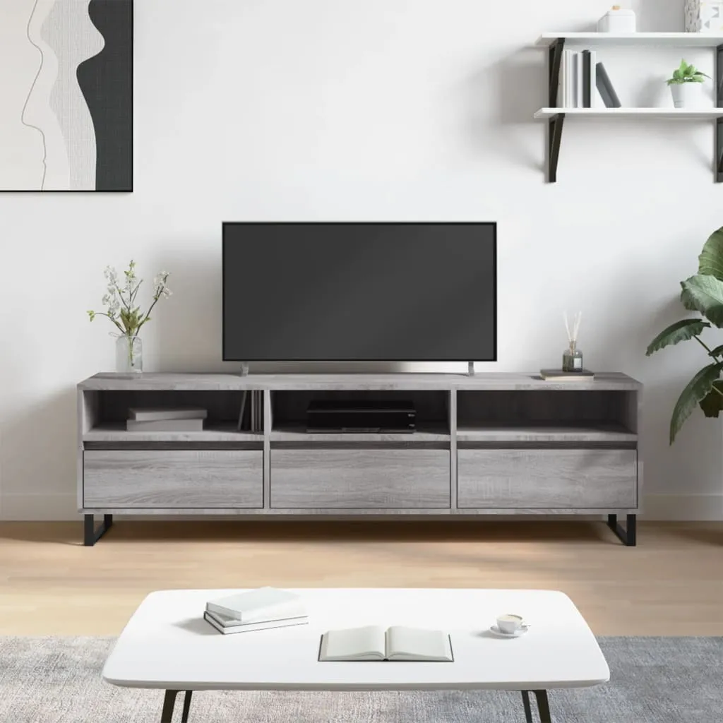 Maison Exclusive - Mobile TV grigio Sonoma 150x30x44,5 cm Materiale ligneo