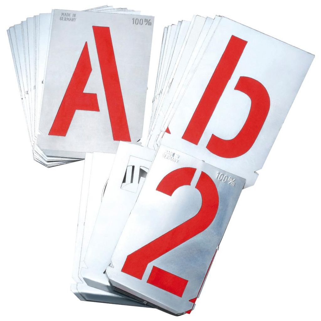 Dönges Signierschablonensatz, A-Z, 27 tlg., Schriftgröße 50 Produktbild 